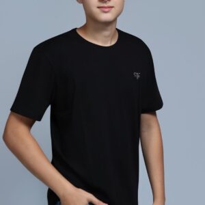 Camiseta Preta - Flor Eterna